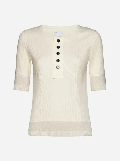 BOTTEGA VENETA RIBBED KNIT COTTON TOP