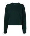 Bottega Veneta Ribbed-knit Crewneck Sweater In Green