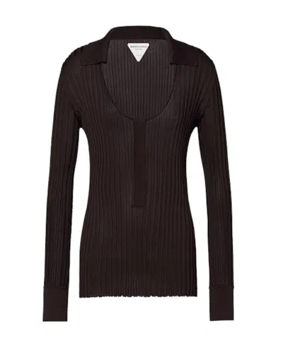 Bottega Veneta Ribbed-knit Jumper In Black