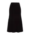 Bottega Veneta Pleated Midi Skirt In Black