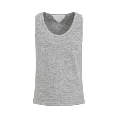 Pre-owned Bottega Veneta Ribbed Tank Top 'light Grey Melange' | Men's Size Xxl