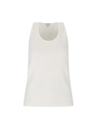 Bottega Veneta Ribbed Tank Top In White