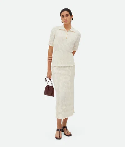 Bottega Veneta Gerippter Wollrock In String