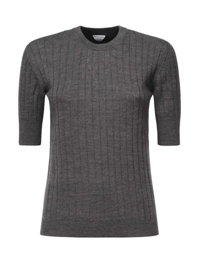 Bottega Veneta Top Mc Punto Antracita Canale In Gray