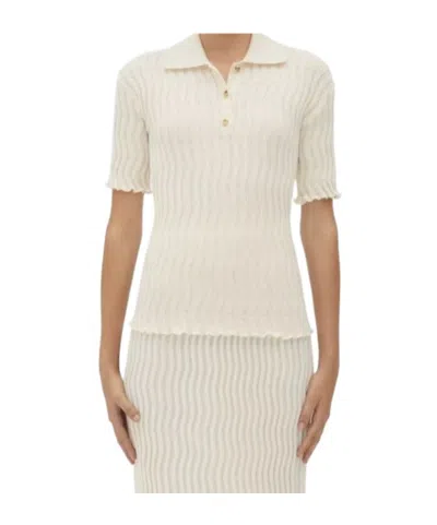 Bottega Veneta Ribbed Wool Sweater In Nude