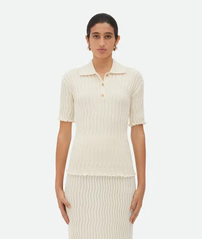 Bottega Veneta Geripptes Wolloberteil In String