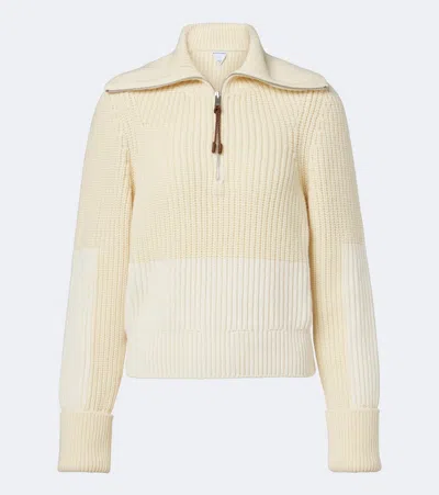 Bottega Veneta Ribbed-knit Wool And Cashmere Sweater In Gray