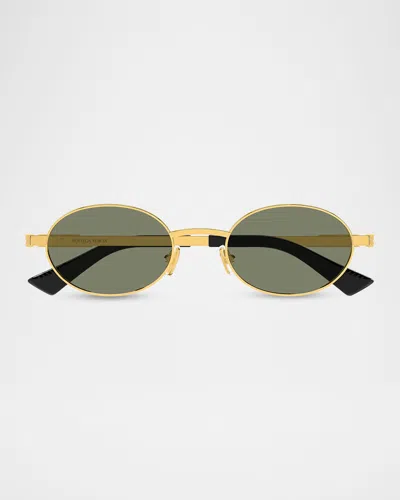 Bottega Veneta Ribbon 52mm Oval Sunglasses In Pattern