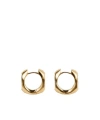 Bottega Veneta Ring Detail Earrings In Yellow