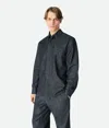 Bottega Veneta Triangle Back Denim Shirt In Blue