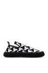 Bottega Veneta Phantom Tech Knit Slip-on Sneakers In Black