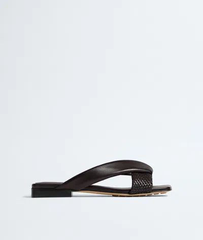 Bottega Veneta Riva Flat Mule In Black