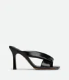 Bottega Veneta Women Brown Shiny Calf Leather Riva Mules In Brown