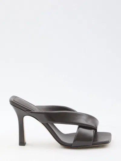 Bottega Veneta Riva Mule Sandals In Brown