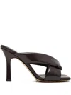 Bottega Veneta Criss Cross Padded Leather Slide Sandals