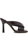 Bottega Veneta Criss Cross Padded Leather Slide Sandals