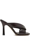 Bottega Veneta Criss Cross Padded Leather Slide Sandals