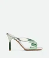 Bottega Veneta Mule Sandal In Silver/fresh Mint