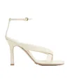 Bottega Veneta Calfskin Riva Heeled Sandals 90 In Neutral