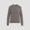 Bottega Veneta Riverbed Melange Grey Wool Pullover In Grey
