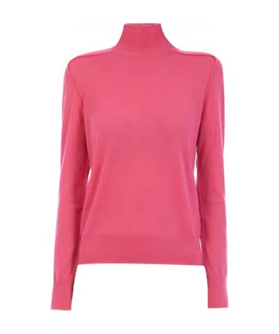 Bottega Veneta Roll-neck Cashmere Jumper In Pink