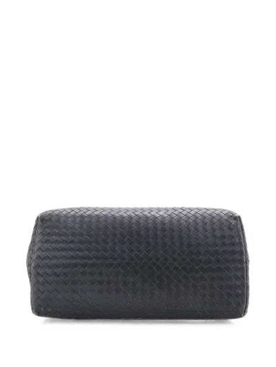 Pre-owned Bottega Veneta Roma Bag Intrecciato Nappa Medium Tote Bag In Blue