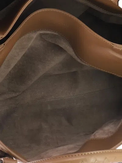 Pre-owned Bottega Veneta Roma Bag Intrecciato Nappa Medium Tote Bag In Brown