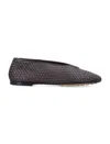 Bottega Veneta Micro Woven Nappa Leather Ballerina Flats In Multi