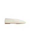 Bottega Veneta Intrecciato Leather Ballet Flats In Neutral
