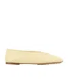 Bottega Veneta Leather Rosa Ballerinas With Flat Sole And Woven Texture