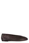 Bottega Veneta Rosa Woven Leather Ballerinas