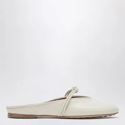 Bottega Veneta Rosa Mules In Sea Salt In White