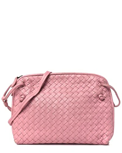 Bottega Veneta Rose Pink Intrecciato Leather Nodini Crossbody Messenger  (authentic Pre-loved)