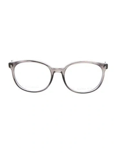 Pre-owned Bottega Veneta Round Eyeglasses In Black