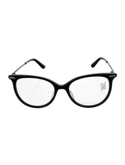 Pre-owned Bottega Veneta Round Eyeglasses In Black