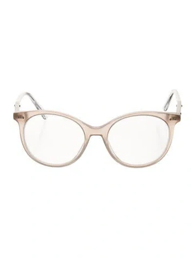 Pre-owned Bottega Veneta Round Eyeglasses In Pink