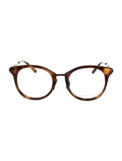 Pre-owned Bottega Veneta Round Eyeglasses W/ Tags In Brown