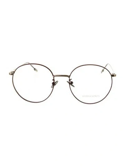 Pre-owned Bottega Veneta Round Eyeglasses W/ Tags In Burgundy