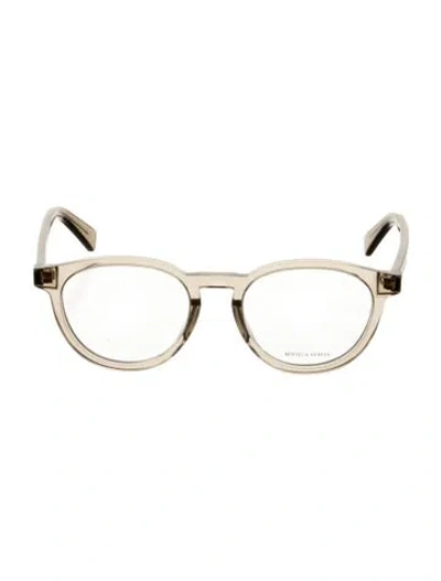 Pre-owned Bottega Veneta Round Eyeglasses W/ Tags In Clear/neutrals