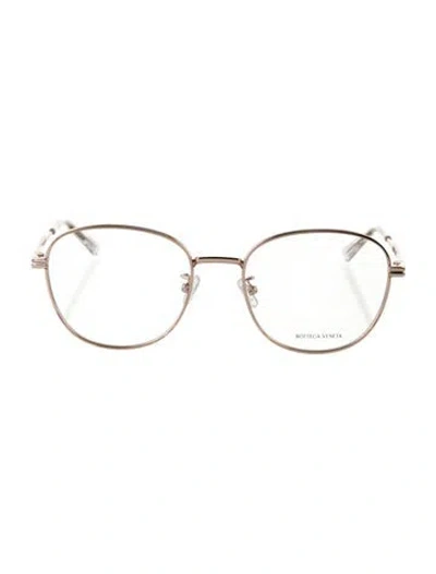 Pre-owned Bottega Veneta Round Eyeglasses W/ Tags In Gold
