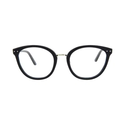 Pre-owned Bottega Veneta Round-frame Acetate Optical Frames 'blue Transparent' | Multi-color | Women's Size On