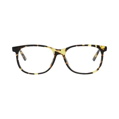 Pre-owned Bottega Veneta Round-frame Acetate Optical Frames 'havana Transparent' | Multi-color | Men's Size On