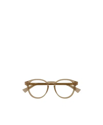 Bottega Veneta Round Frame Eyeglasses In Nude