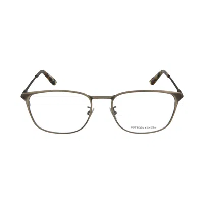 Pre-owned Bottega Veneta Round-frame Metal Optical Frames 'silver Ruthenium Transparent' | Multi-color | Men's