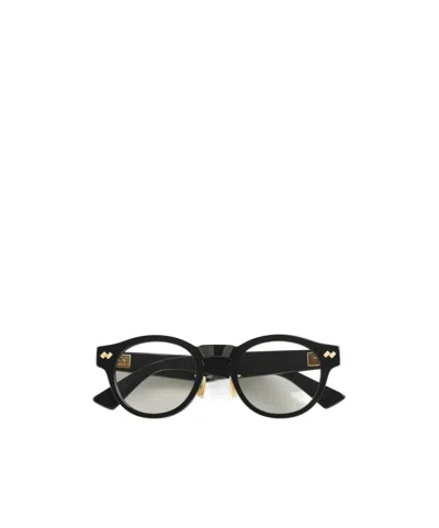 Bottega Veneta Round Frame Mirror In Black