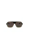 Bottega Veneta Round-frame Sunglasses In Brown