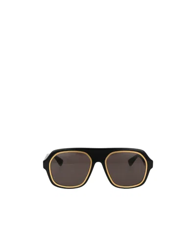 Bottega Veneta Round-frame Sunglasses In Brown