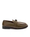 Bottega Veneta Astaire Knot-detailed Leather Loafers In Brown