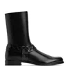 Bottega Veneta Round-head Short Boots In Black
