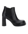 Bottega Veneta Round-head Short Boots In Black